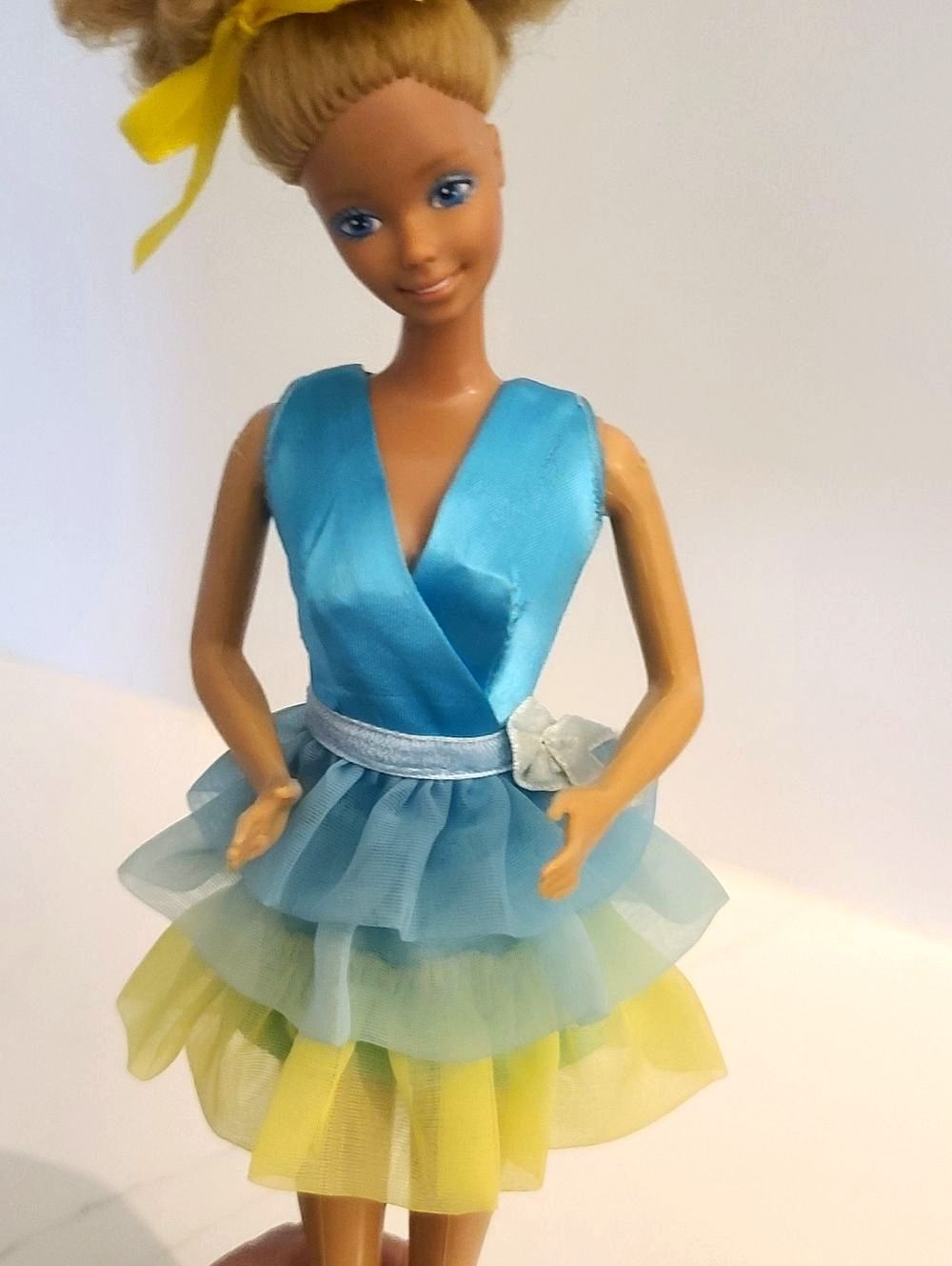 Mattel Barbie Vintage 1970 Dreamy Blues Dress  #1456
